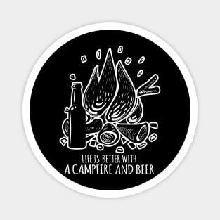 Funny Campfire Beer Magnet